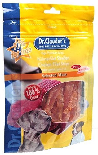Preisvergleich Produktbild Dr.Clauder´s Snacks HÜHNERFILETSTREIFEN 80g für Hunde