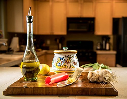 DCOU Knoblauchpresse, Knoblauchwippe in Metallbauweise, aus Edelstahl, solide und ergonomisch, mit Knoblauchschäler - 7