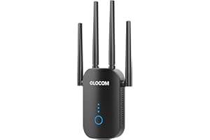 QLOCOM Amplificatore WiFi Extender 1200M Ripetitore WiFi con 4 * 3dBi Antennes ytwopdyugw