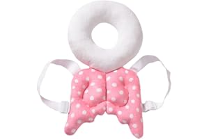 LICHENGTAI Poduszka ochronna na głowę dla niemowląt, poduszka ochronna na głowę dla spacerowicza, regulowana ochrona głowy małego dziecka, miękkie podkładki, ochrona przed upadkiem, oddychająca, odporna na upadek poduszka na głowę dla 4-36 miesięcy