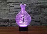 SmartEra® USB Powered 7 Farben Erstaunlich gefangener Vogel optische Täuschung 3D Glühen LED Lampe Art Skulptur produziert einzigartige Lichteffekte - 6