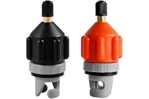 Heytur Adattatore per pompa per barca gonfiabile standard Schrader, pompa ad aria convenzionale, adattatore piastra per raggi