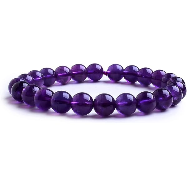 Bracelet Perles Grenat Plaqué Or 18 Carats - Fait à La Main - Chaîne Ajustable 6,5 Pouces - Cadeau Pour Femme, Mère