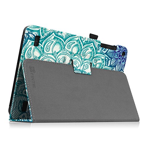 Fintie Medion LIFETAB E10501 Hülle Case – Folio Kunstleder Schutzhülle Tasche Cover Etui mit Ständerfunktion und Stylus-Halterung für Medion E10501 LIFETAB MD 60240 25,5 cm (10,1 Zoll HD) Tablet-PC, Smaragdblau - 7