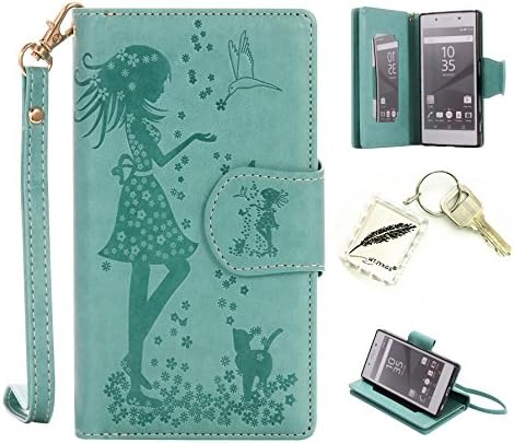Slim Bumper Case PU Case for Sony Xperia Z5 (4.6 ") Soft Protective Flexible Soft Anti-Shock Thin Lightweight Silicone Cover Cap – Photo Frame Keychain # Year Cover Case 3