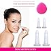 LURE Home Spa Glam Face And Eye Cupping Massage Set With Free Cleansing Brush For Instantly Ageless Look - Natural Anti Aging Solution Reduces Fine Lines & Deep Wrinkles, Improves Collagen Use Oi