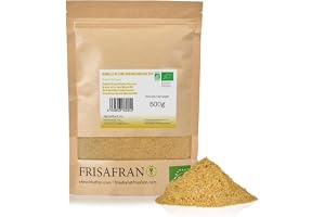FRISAFRAN | Ekologiska Galda Gyllene Malda Linfrö 500g | Ekologisk supermat | gyllene linne | Bruna linfrön | Fettsyror | Naturlig fiberkälla | Omega 3