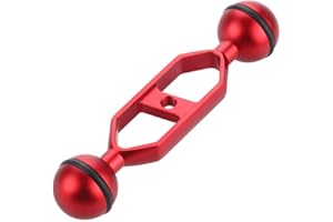 rongweiwang Plongée sous-Marine de lumière à Double Boule Bras articulé en Alliage d'aluminium Photographie sous-Marine Accessoires pour Appareil Photo