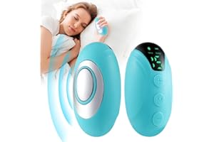 Rppiup Sleep Aid Device, Holding Portable Calm Carry Sleep Aid, USB Rechargeable Anxiety Relief for Adults, 2 Modes Microcurrent Compact Sleep Aids for Adults Insomnia, Calm Palm Device-Blue