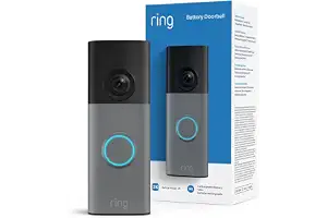 Ring Videotimbre 2K con batería (Battery Video Doorbell 2K) (última gen.), Videotimbre inalámbrico, Retinal 2K, Zoom 6x, Comunicación bidireccional, Prueba gratis, 30 días, plan de suscripción Ring