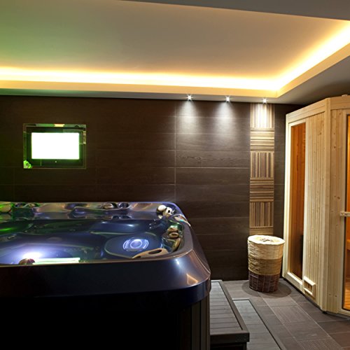 10m LED Lichterschlauch Lichtschlauch Lichterkette Licht Leiste 360 LEDs Xmas Schlauch Steckerfertig für Innen und Außen-Bereich – Komplett Set inkl. 20 Wandhalterungen – Warmweiß - 7