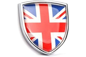 HEINMO Emblema del Cuerpo del Coche Insignia Escudo de Metal Decoración Creativa Pegatinas de calcomanías para Cooper F/R Series R55 R56 R60 F56 F60 Clubman Countryman Paceman (Red Jack)