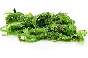 IHR FACHGESCHÄFT KLAASSEN Goma Wakame - Seealgensalat mit Sesam - verzehrfertig in würziger Marinade - vollendet mit Chili, Essig und Sojasauce - 1000 Gramm