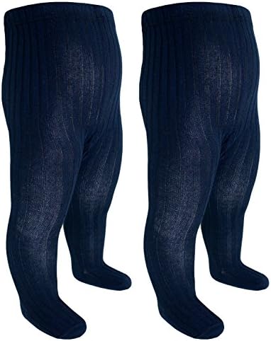 Ewers 2 Pack Baby Tights Boys Saver Branded Babys (EW-95570-W17-BJ0-139-139-80/86) in Navy-Navy, Size 80/86 incl. EveryKid-Fashionguide