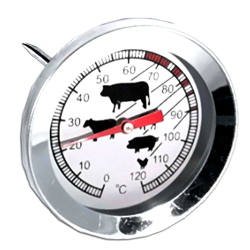 EDELSTAHL FLEISCH THERMOMETER BRATEN HUHN GANZ