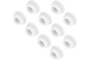 ‎QUARKZMAN QUARKZMAN 10 Stück Silikonstopfen Silikon Lochstopfen, Blindstopfen Verschlussstopfen Gummistopfen Lamellenstopfen Rund Wasserdicht Passend Mit 11 mm Innendurchmesser Für Löcher Weiß