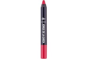 Jorge De La Garza Makeup Lip Velvet, Barra De Labios Jumbo Waterproof, Rojo (20 Red)