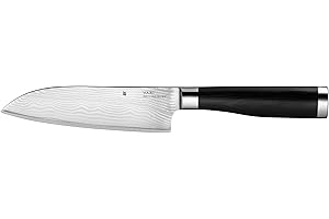 WMF Yari Cuchillo Santoku, Acero Inoxidable, Negro