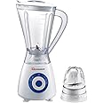 SQ Professional Blitz 600W Blender with 1.5L Plastic Measuring Jug & Grinder Blender for Milkshakes Smoothie Blender Juice Mixer, Ice Crush Function Jug 1.5L Capacity (Blue)