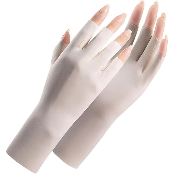 Manches De Protection Solaire Pour Hommes, Gants En Soie Glacée, Manchons De Compression Pour