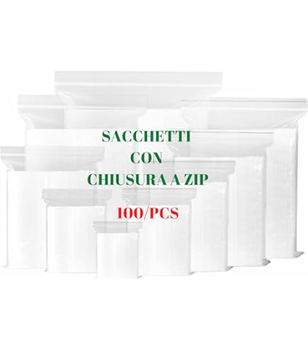 Coperta Impermeabile Sacchetti Plastica Richiudibili QISF 30