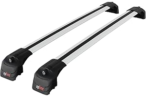 accessorypart Compatible con Q7 (4M) 2016-2025 Ace-2 Barras de Techo Auto Portaequipajes Barras Transversales Gris Aluminio 2 Barras