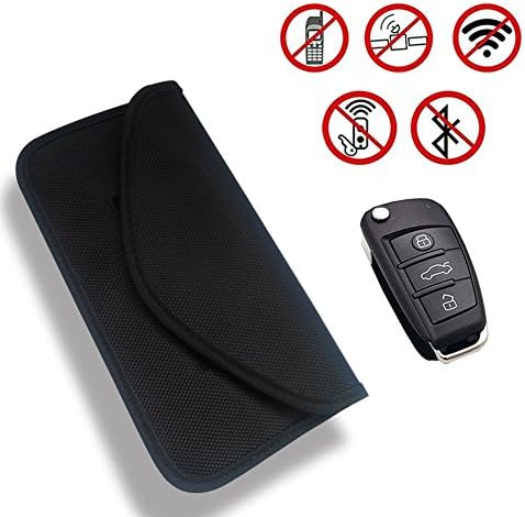 RFID Signal Blocking Bag Signal Shielding Pouch Wallet Case Electromagnetic Shielding Key Bag Bank Credit Card Case for Cell Phone Privacy Protection and Car Key Protection