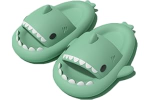 AioTio Ciabatte Squalo Donna Uomo Ciabatte Casa Estive Comode Pantofole da Doccia Suola Morbida Spessa Pantofole Antiscivolo Sandali da Spiaggia e Piscina Pillow Shark Slides Slippers