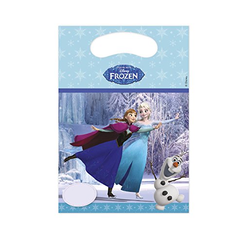 101-teiliges * FROZEN ICE SKATING * PARTY SET für Kindergeburtstag für 6-8 Kinder: Teller, Becher, Servietten, Einladungen, Tischdecke, Partytüten, Luftschlangen, Luftballons, u.v.m. // Mottoparty Disney die Eiskönigin Elsa Anna Olaf - 7