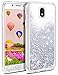 Produktbild Coolden Samsung Galaxy J5 2017 Hülle, Premium 3D Glitzer Flüssig Handyhülle Durchsichtig Silikon TPU + Hart PC Bumper Stoßfest Transparent Hülle für Samsung Galaxy J5 2017 (Silber)