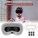 Produktbild Hook.s 100Pcs Einweg-VR-Augenmaske VR-Gesichtsmaske für Oculus Quest/Rift CV1 / Rift S/HTC Vive Pro, atmungsaktives Schweißabsorptionsmittel aus Reiner Baumwolle