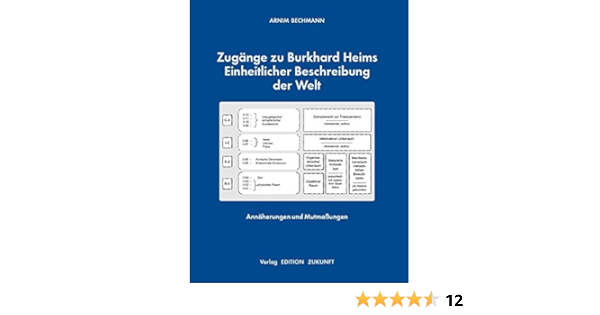 Zugange Zu Burkhard Heims Einheitlicher Beschreibung Der Welt Annaherungen Und Mutmassungen Amazon De Bechmann Arnim Bucher