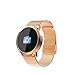 Produktbild KuWFi Smart-Armband, 2,4 cm (0,95 Zoll) OLED, IP67 wasserdicht, unterstützt Herzfrequenzmessung, Bluetooth, Smartwatch für Apple, Huawei, iOS, Android, gold