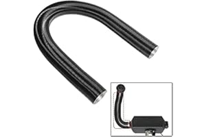BLISSFULABODE Auxiliary Heater Air Intake Hose 25 mm Heating Duct with Aluminium Foil, Flame Retardant and Shockproof for Use with Diesel Heaters and Other Systems (80cm)
