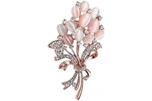 MNIXY Broszki do ubrań damskie broszka igła sweter szalik klips sztuczne broszki ślubne bukiet panny młodej broszka akcesoria formalna sukienka stras boutonniere broszka klips biżuteria, jeden rozmiar, Metal, Agat