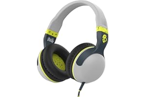 Skullcandy Hesh 2.0 Over-Ear Surround Kopfhörer mit Mikrofon - Hellgrau/Dunkelgrau/Hot Lime