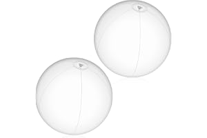 DIELOVEHUA 2 stycken vattenpolo uppblåsbar, transparent strandboll, 60 cm uppblåsbar strandboll, vattenpolo barn, för utomhus