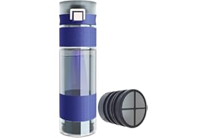 GOSOIT UV senderismo camping filtro de agua botella purificador de viaje deportes botella de filtración de agua ultra filtración purificador de agua para senderismo, supervivencia