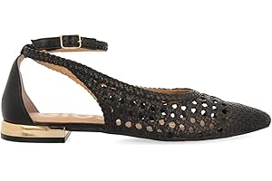 GIOSEPPO Bailarinas Azules Trenzadas DE Punta Fina para Mujer DELL