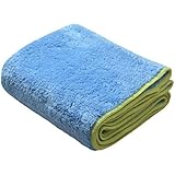 Sinland Plüsch Thick Mikrofaser Pet Handtuch Badetuch Hunde Handtuch mit Tasche 40x100cm (Blau)