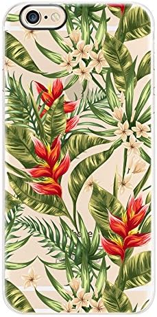 iPhone 6 Plus Case, Offly [Black Hole Camera] Transparent Soft TPU Protector Case, Creative Pattern Cover for Apple iPhone 6 Plus / 6S Plus - Bush