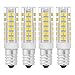 Produktbild Sunix 4stk 7W E14 LED Leuchtmittel, 75 2835 SMD LED, 400-430LM, Nicht dimmbar, Kaltes Weiß, 6000K, 360 Grad Strahlwinkel, Keramik Licht Birne LD876