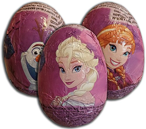 Preisvergleich Produktbild Frozen Schokolade Überraschung Egg (Packung mit 3)