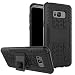 Produktbild Galaxy S8 Schutzhülle, Jessica Ständer Feature Heavy Duty Schutz PC und Silikon Feature Fullbody Rugged Schutzhülle für Samsung Galaxy S8 (2017), Schwarz