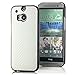 Produktbild Saxonia® HTC One M8 (2014) Hülle Case Schutzhülle Cover Slim Design in Carbon-Optik Weiß