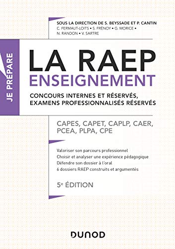 Télécharger La Raep enseignement - Concours internes, examens professionnels - 5éd. - CA: CAPES, CAPET, CAPLP, Livre PDF Gratuit
