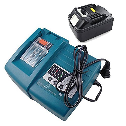 Ersatzakku Makita 18V Lithium-Ion 3,0Ah für BL1830 + Makita Ladegerät DC18RC DC18RA 14,4V -18V 1.5A