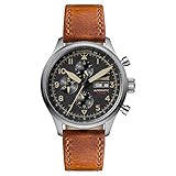 Ingersoll Herren-Armbanduhr The Bateman Quarz Leder Schwarz I01902