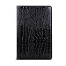 Produktbild Ouneed- Premium Hülle Ersatz für Samsung Galaxy Tab S5E SM-T725/T720 2019 10.5 Zoll Gesteppte Kroko PU Leder Schutzhülle Case Holder Stand mit Smart Auto Wake/Sleep Funktion Case Cover (schwarz)