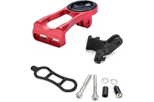 Neuocean out Anteriore Stelo Bicicletta Computer Combo per GoPro & Garmin Edge 200 500 510 520 800 810 820 1000 Red